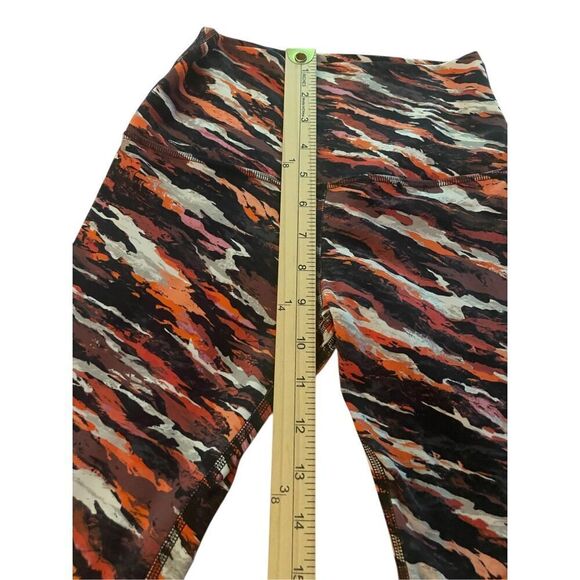 Lululemon High Rise Align Tiger Tide Leggings Red/ Orange/Multi/Stripe Size 4 - Picture 3 of 10
